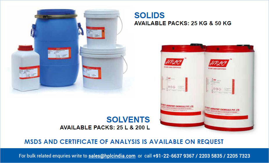 High Purity Laboratory Chemicals manufactures Fine Laboratory Chemicals