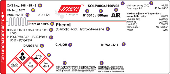 Label Specimen